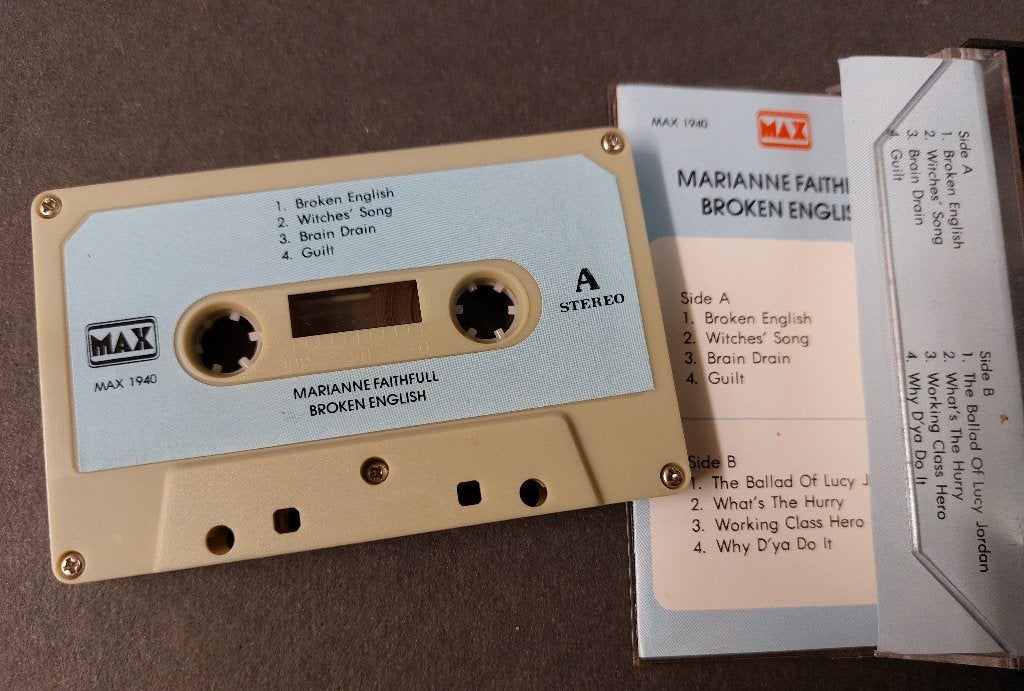Marianne Faithfull CASSETTE Broken English Indonesie, Gebruikt, Verzenden, 1 bandje, NvT