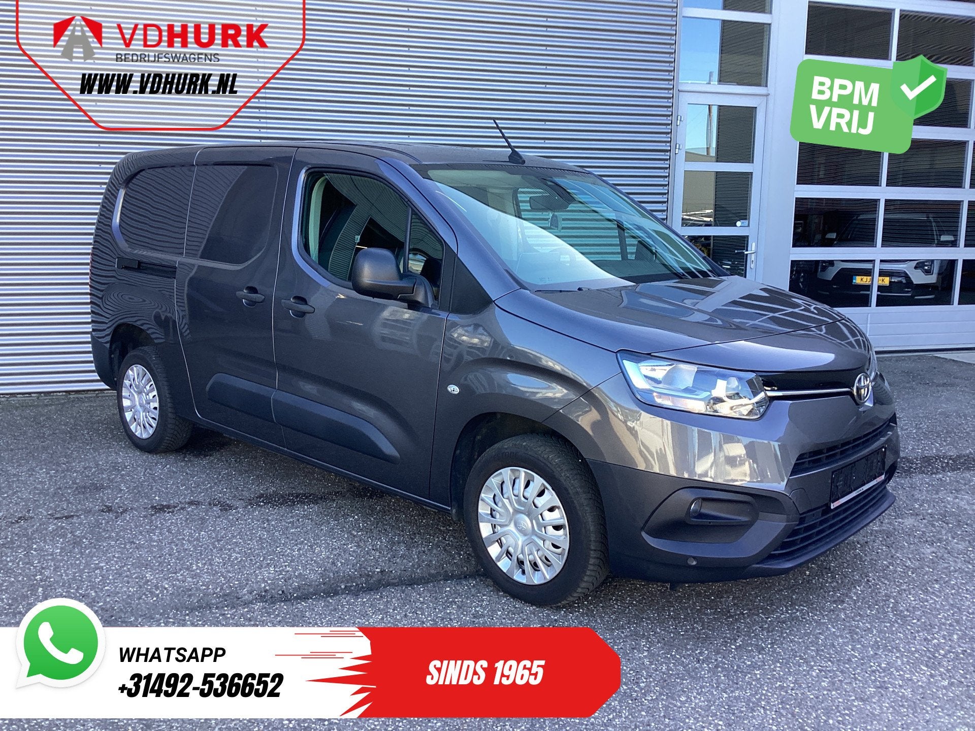 Toyota PROACE CITY 1.5 130 pk L2 Carplay/ 3Pers/ Cruise/ Air, Auto's, Voorwielaandrijving, Gebruikt, Lichtsensor, Origineel Nederlands