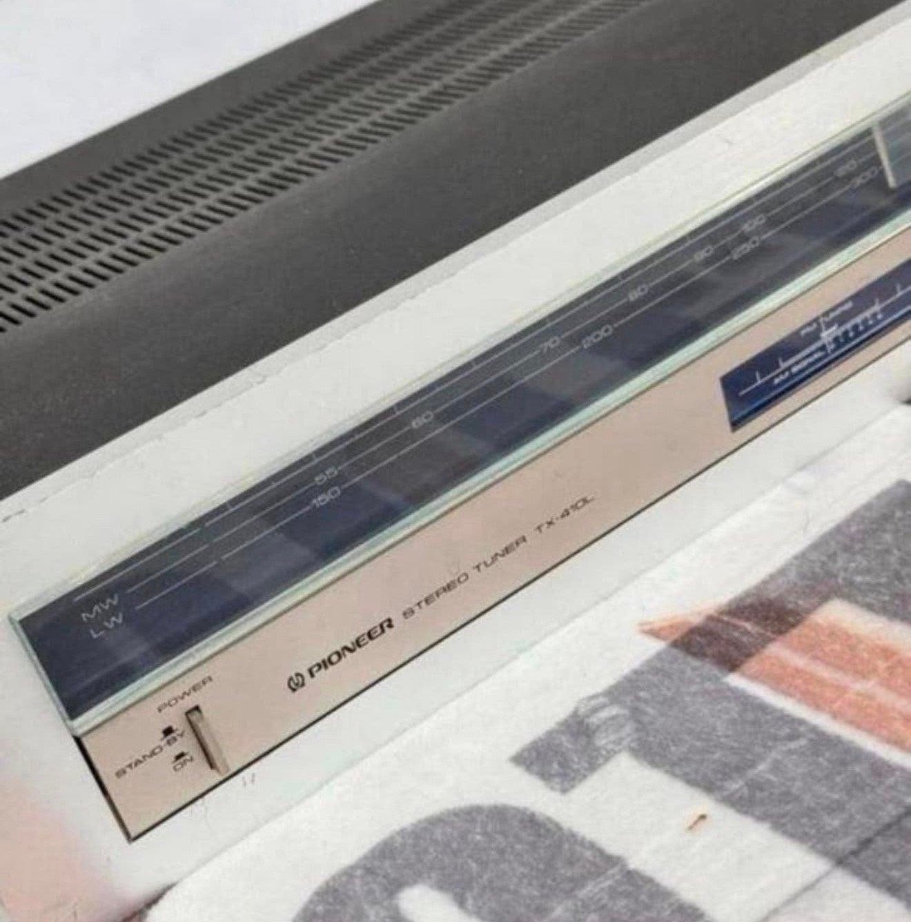 1980 - Vintage Pioneer Tuner TX-410L tx410l fm am met kabels, Audio, Tv en Foto, Tuners, P, P, P, Ophalen of Verzenden