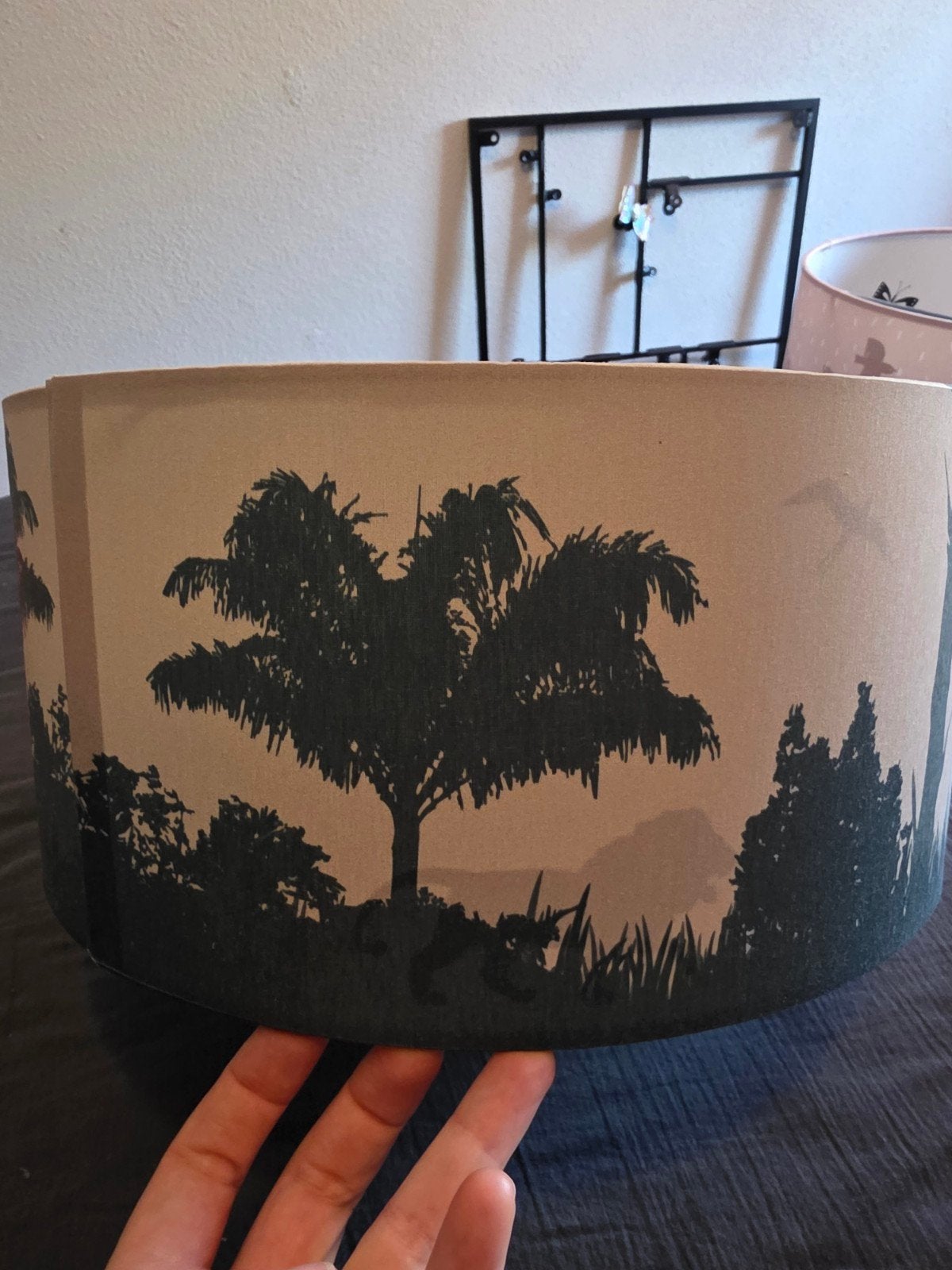 Plafondlamp met jungle thema - perfect voor kinderkamer, Huis en Inrichting, Ophalen, Meerkleurig, Metaal, Zo goed als nieuw