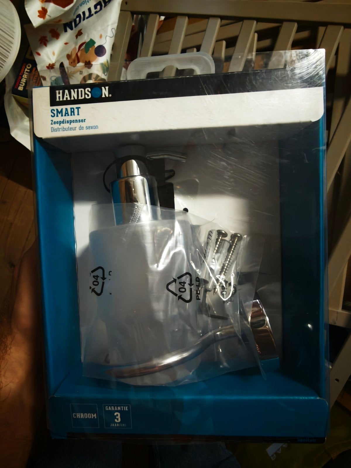 zeeppomp Hands N. Smart Zeepdispenser - Chroom, Ophalen of Verzenden