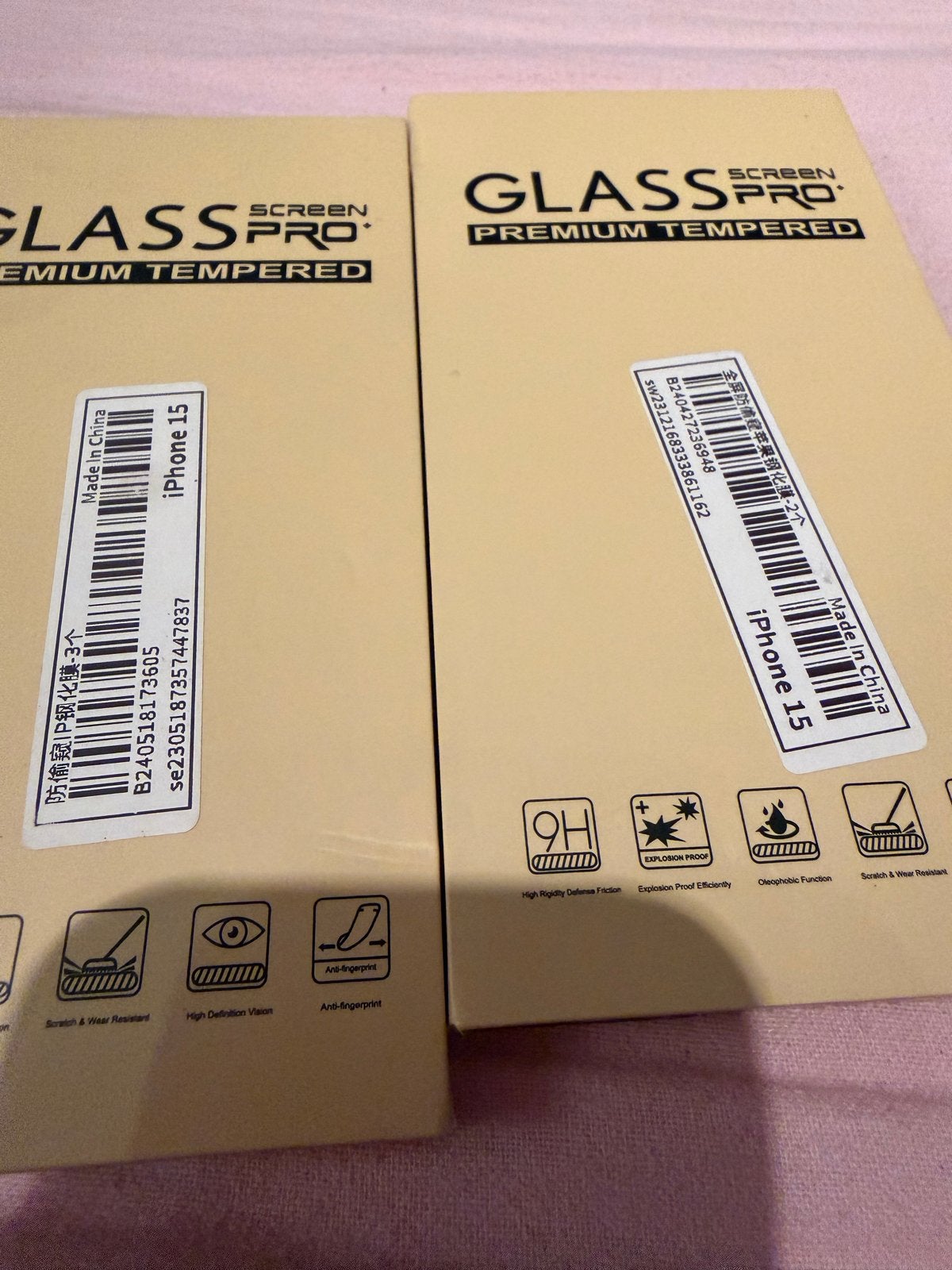 2x iPhone 15 Screenprotector - Premium Tempered Glass, Ophalen of Verzenden, Nieuw, Bescherming, Apple