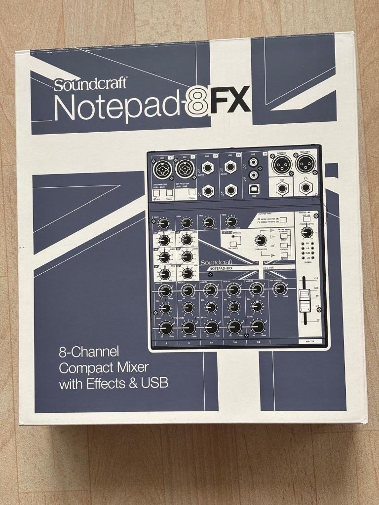 Te koop: Soundcraft Notepad-8FX Mixer, Ophalen, Zo goed als nieuw