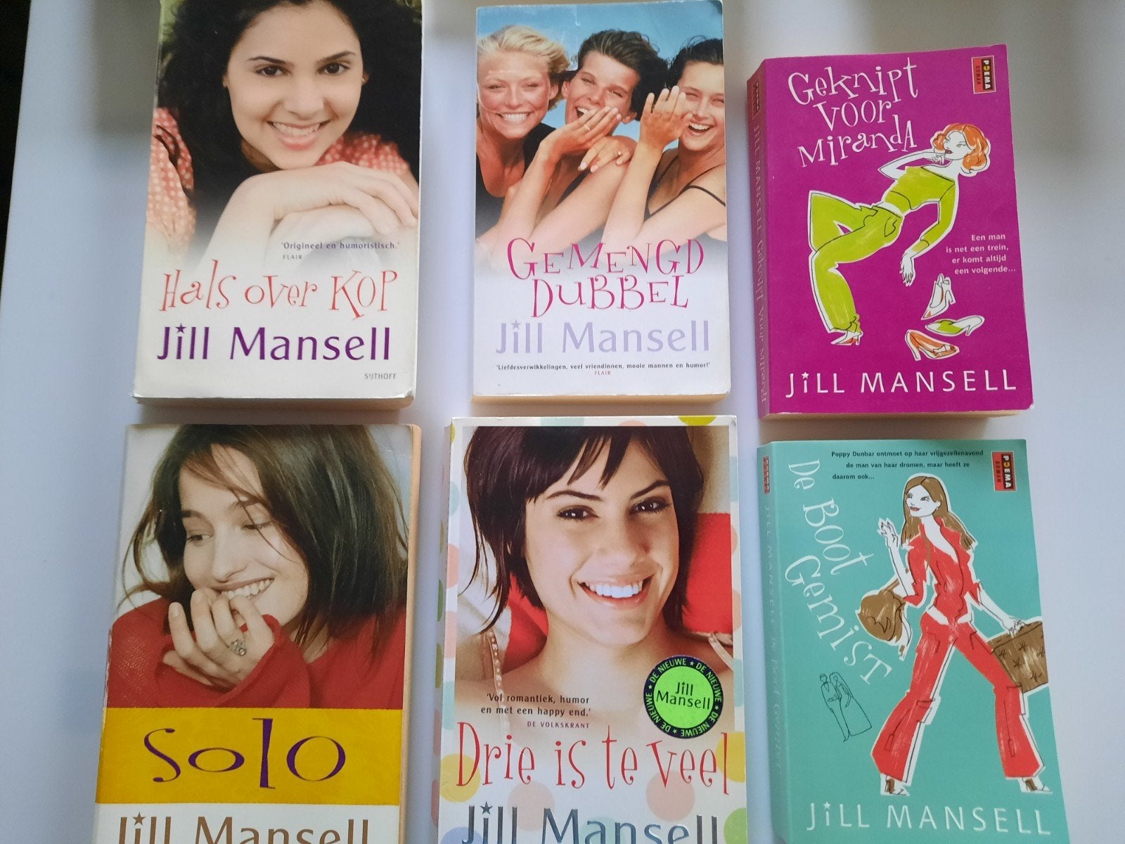 6x Jill Mansell totaalprijs 16 euro, per stuk 4 euro, Boeken, Ophalen of Verzenden