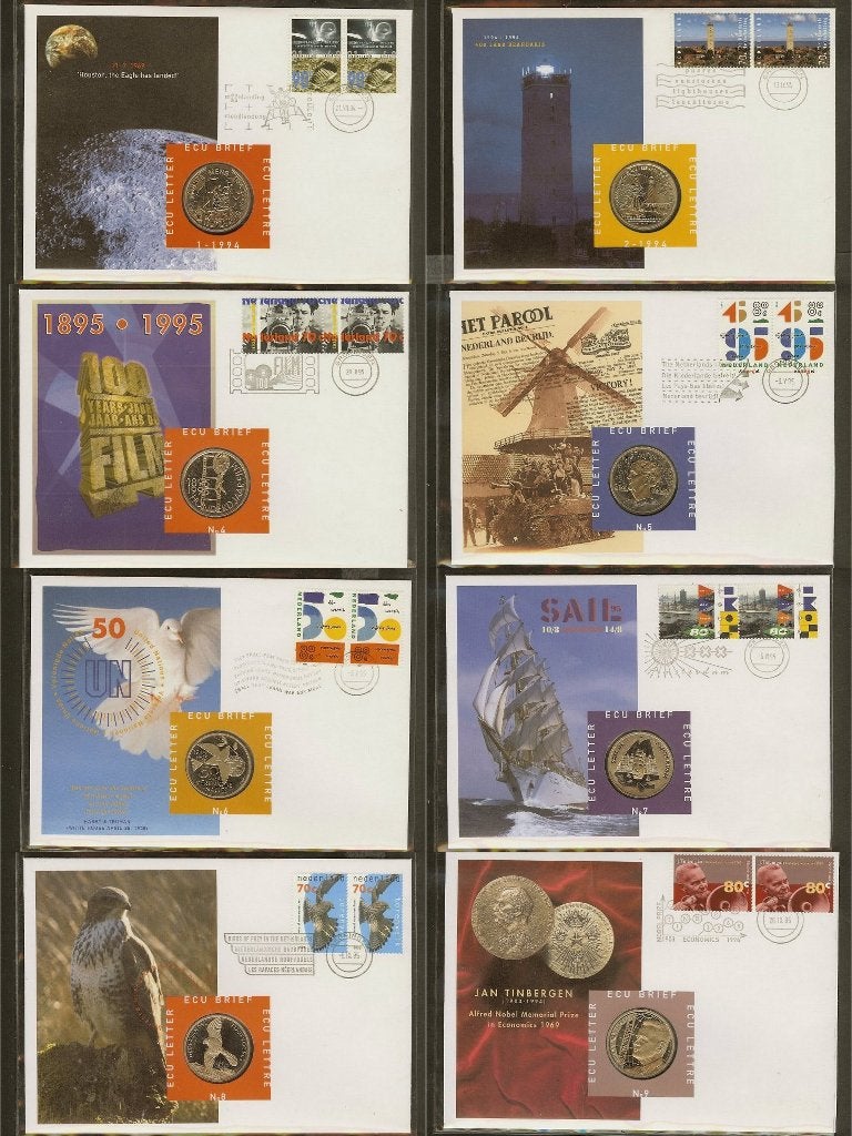 Uitzoeken Nederland ECU- en TELE brieven, Postzegels en Munten, Ophalen of Verzenden, Envelop