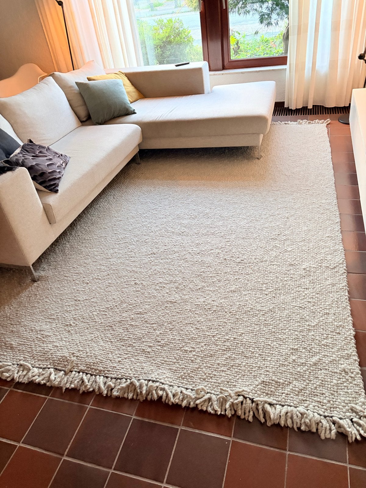 Kvadrat vloerkleed XXL Licht pastel groen, Ophalen, Gebruikt, 200 cm of meer, Scandinavisch