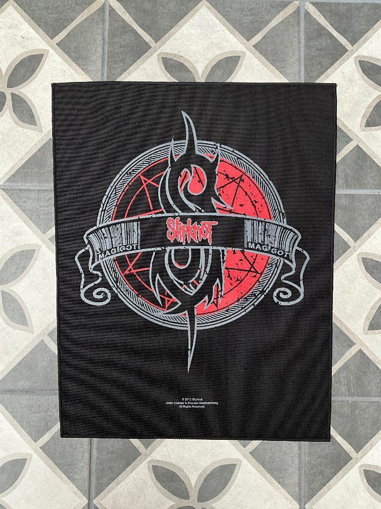 Grote backpatch van slipknot ca 27 x 36 cm nieuw, Nieuw, Ophalen of Verzenden, Kleding, Emmen