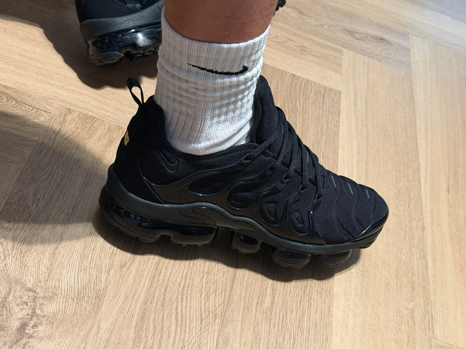 Nike air vapormax plus triple black maat 45, Verzenden, Zwart, Nieuw, Sneakers of Gympen