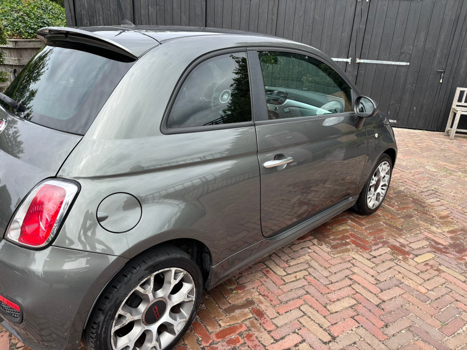 Fiat 500 0.9 Twinair C 2015 Grijs, Voorwielaandrijving, 31 €/maand, 905 kg, Origineel Nederlands