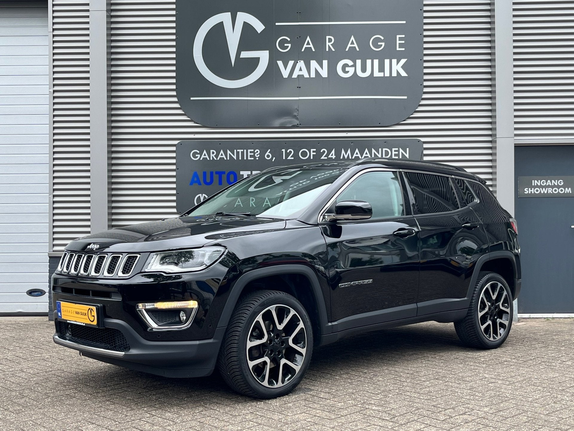 Jeep COMPASS 1.4 170PK Limited 4x4 Automaat Panoramadak,Navi, Auto's, 450 kg, Gebruikt, 4 cilinders, Leder en Stof