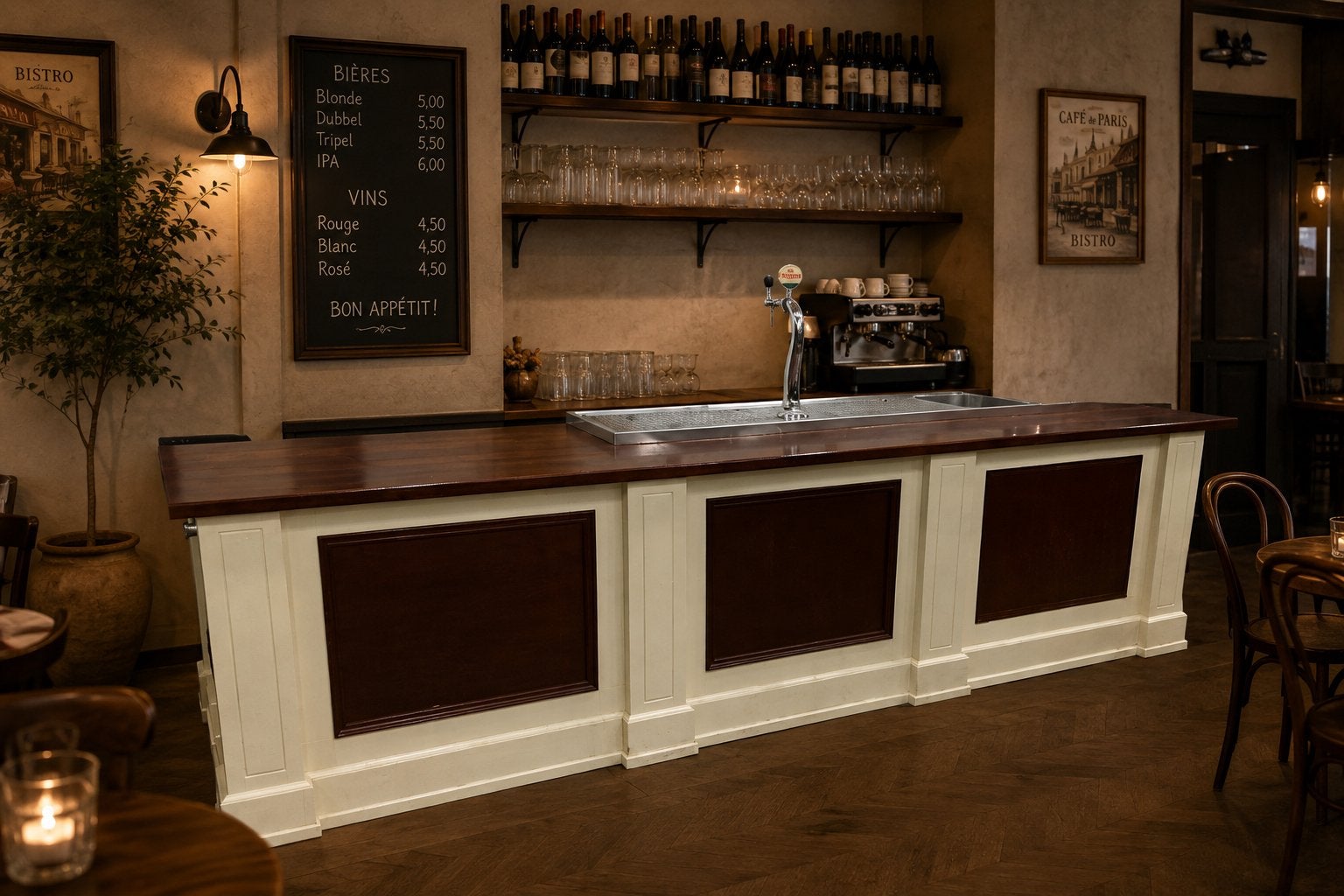 Complete bar met tap, Ophalen, Gebruikt