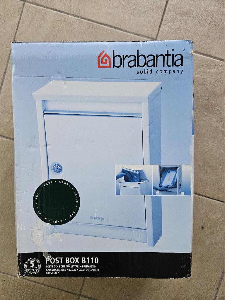 postbox/ brievenbus B110 Brabantia nieuw in verpakking, Ophalen of Verzenden, Nieuw, Rvs
