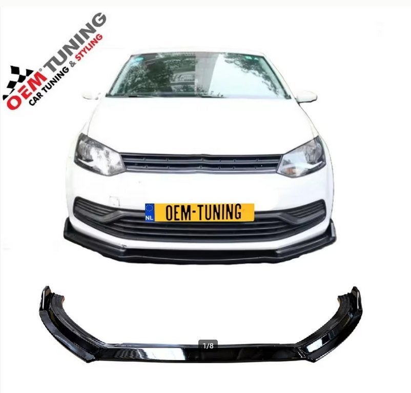 FRONTLIP SPOILER geschikt voor POLO 6C |14-17 | Glossy Black, Ophalen of Verzenden