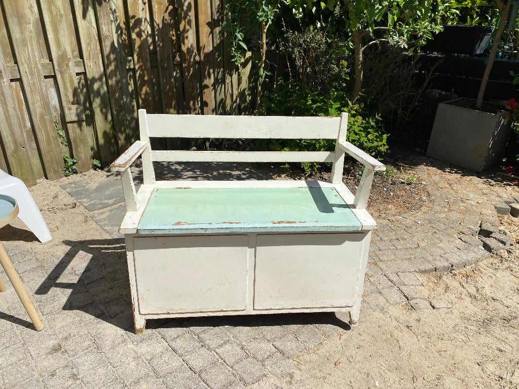 Brocante klepbankje, Antiek en Kunst, Curiosa en Brocante, Ophalen