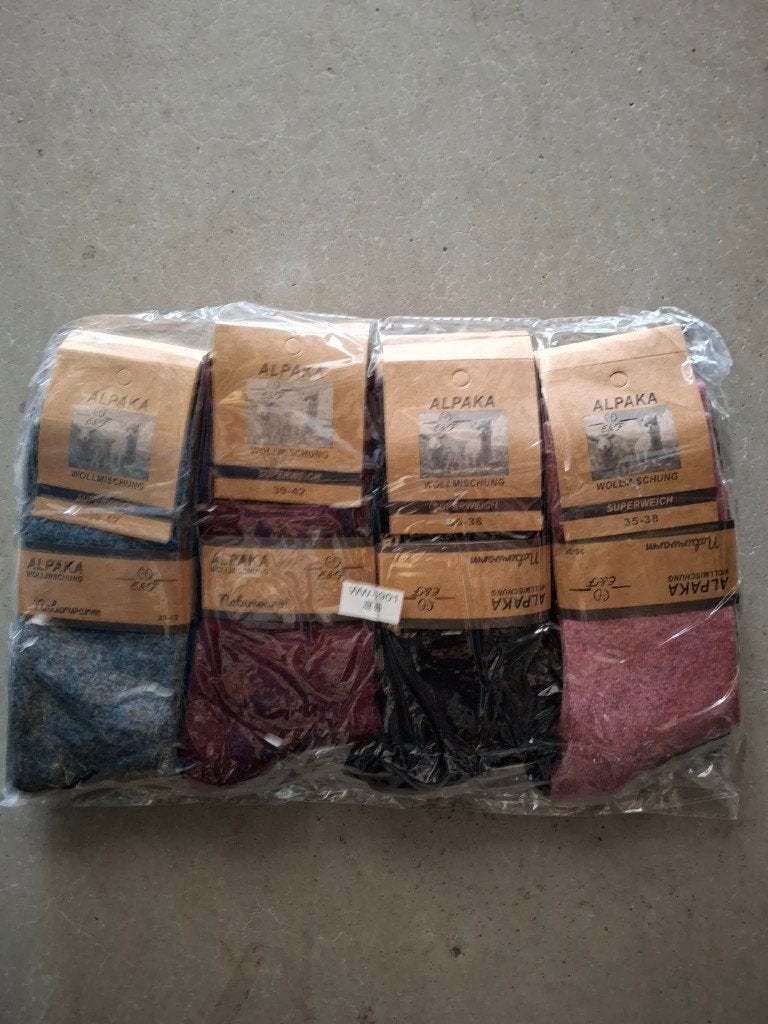 Alpaca sokken Diverse modellen en maten vanaf 48 paar!!!!, Sokken en Kniesokken, Overige kleuren, Nieuw, Overige maten