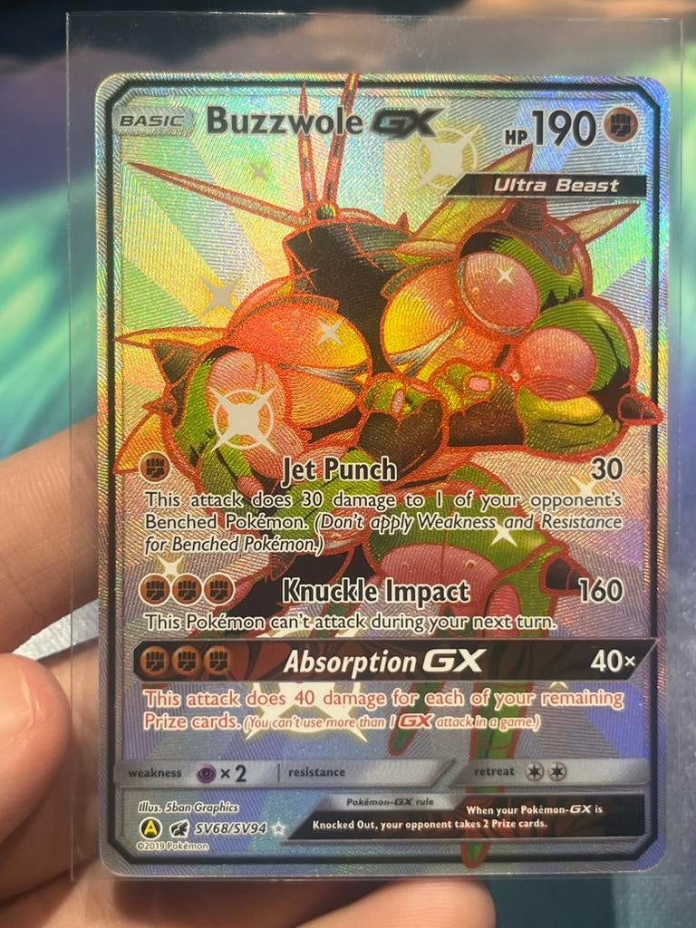 Buzzwole GX Hidden Fates Shiny SV68, Ophalen of Verzenden, Nieuw