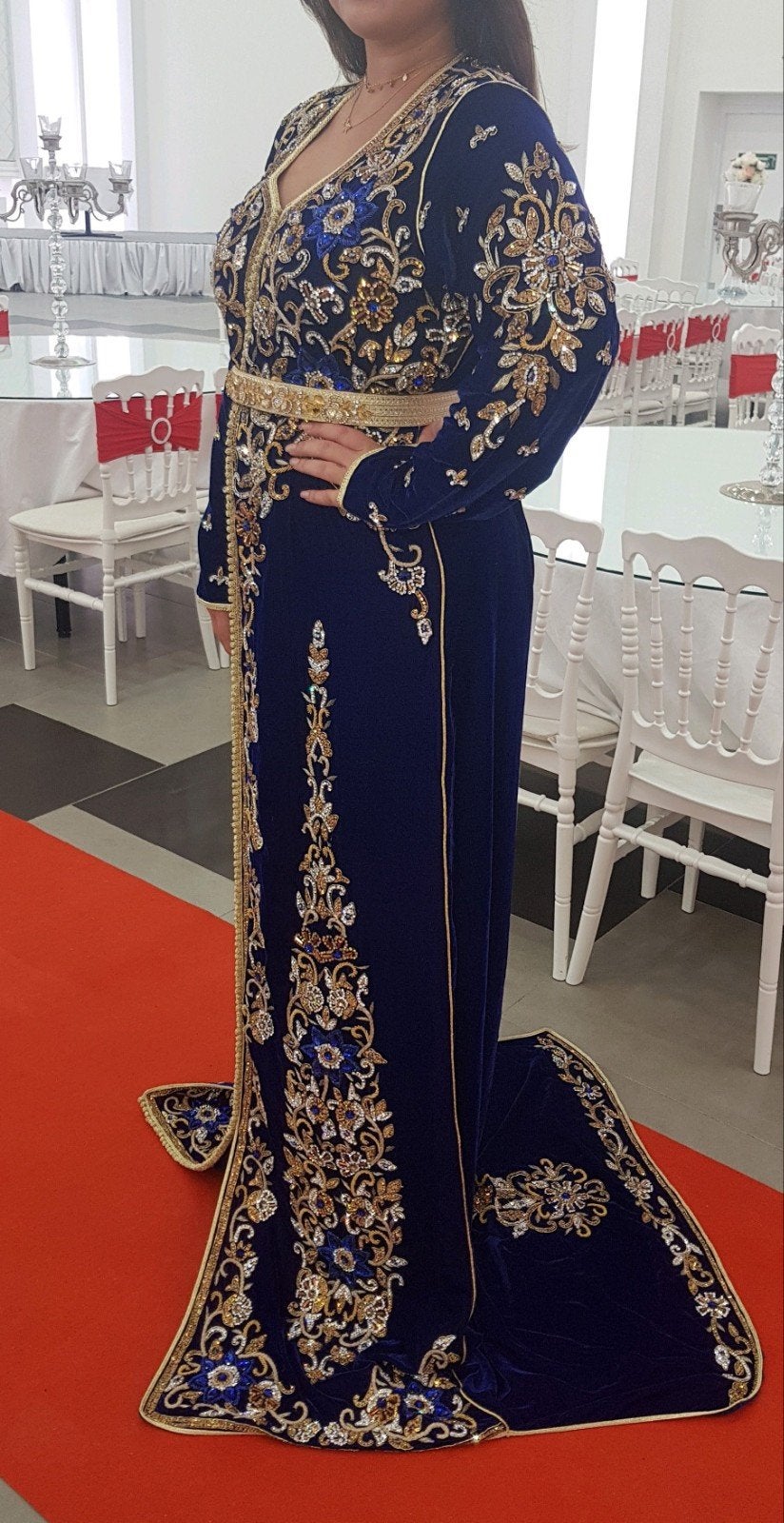 mooi sari takshita te koop  L/XL, Overige typen, Blauw, Maat 42/44 (L), Nieuw