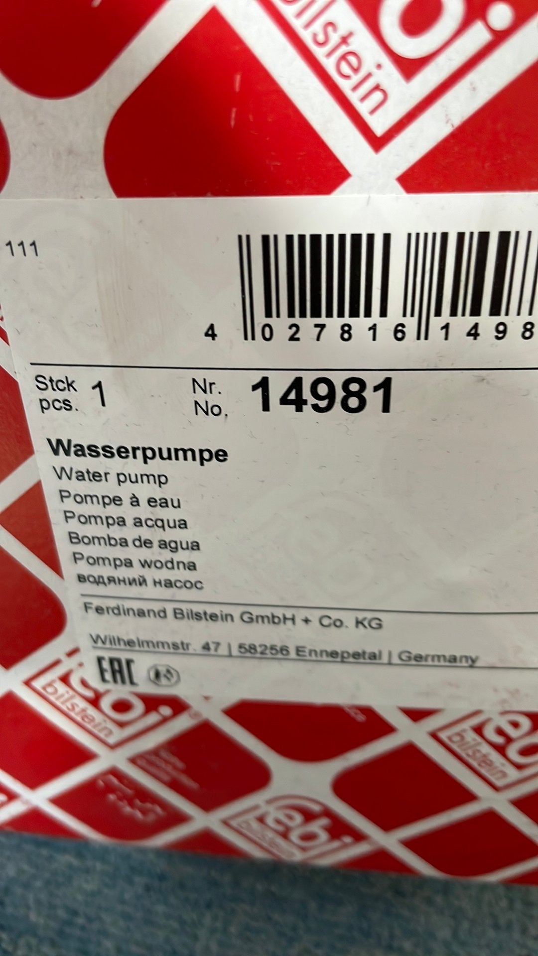 Waterpomp en thermostaat Fiat Ducato  2.5 TD bj 1990-1994, Ophalen of Verzenden, Nieuw, Fiat