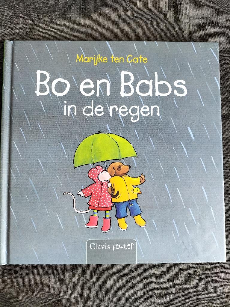 Marijke ten Cate - Bo en Babs in de regen, Ophalen of Verzenden, Zo goed als nieuw, 2 tot 3 jaar