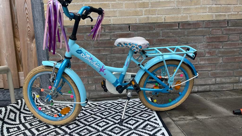 Loekie Superstar kinderfiets 16 inch, Ophalen, Gebruikt, Terugtraprem, 16 inch