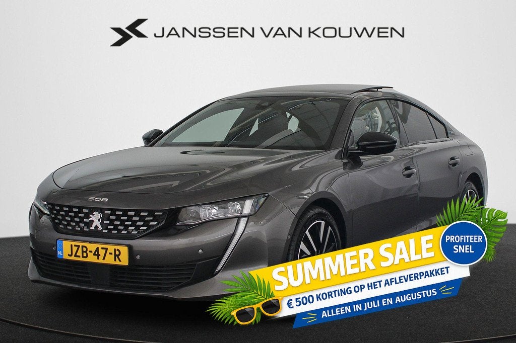 Peugeot 508 1.6 HYbrid GT SOH 99% Panoramadak FOCAL Massage, Auto's, Peugeot, Bedrijf, Te koop, ABS, Achteruitrijcamera, Adaptieve lichten