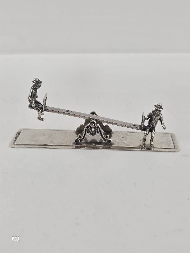 Zilveren miniatuur Wip Wap                              Z234, Ophalen of Verzenden, Zilver