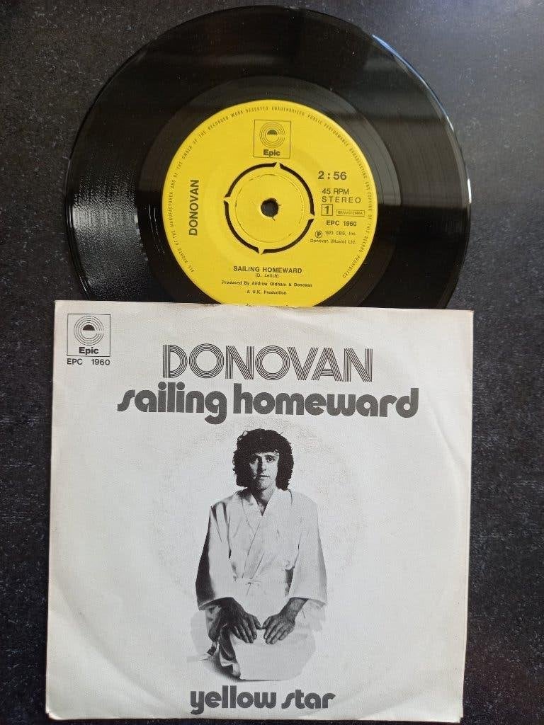 Donovan - Sailing Homeward 1973, Cd's en Dvd's, Vinyl Singles, Gebruikt, 7 inch, Ophalen of Verzenden, Pop