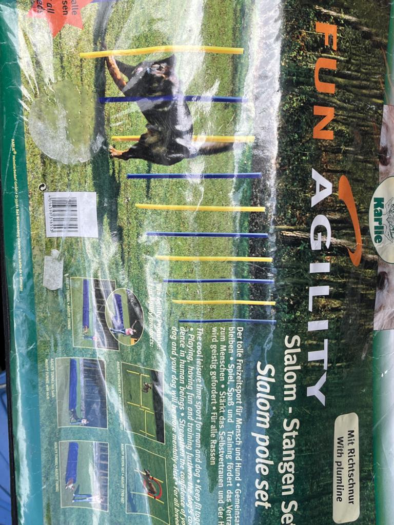 Agility hond - hoepel en slalom, Ophalen, Gebruikt