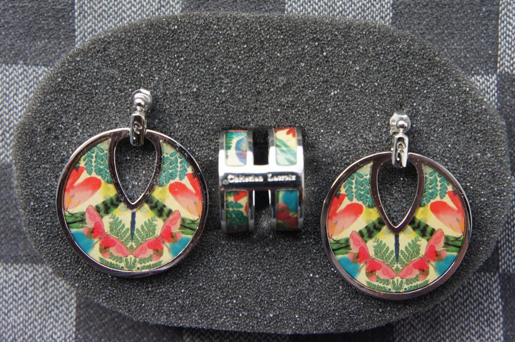 Christian Lacroix Oorbellen en Ring Caribe, Hangers, Nieuw, Ophalen of Verzenden, Zilver