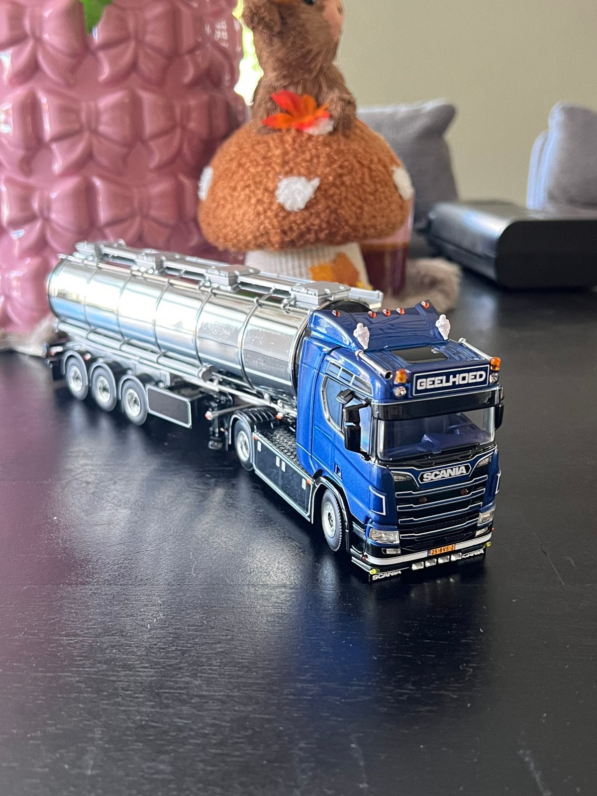 WSI Scania Geelhoed met tanktrailer, Ophalen of Verzenden, Nieuw, Bus of Vrachtwagen, Wsi