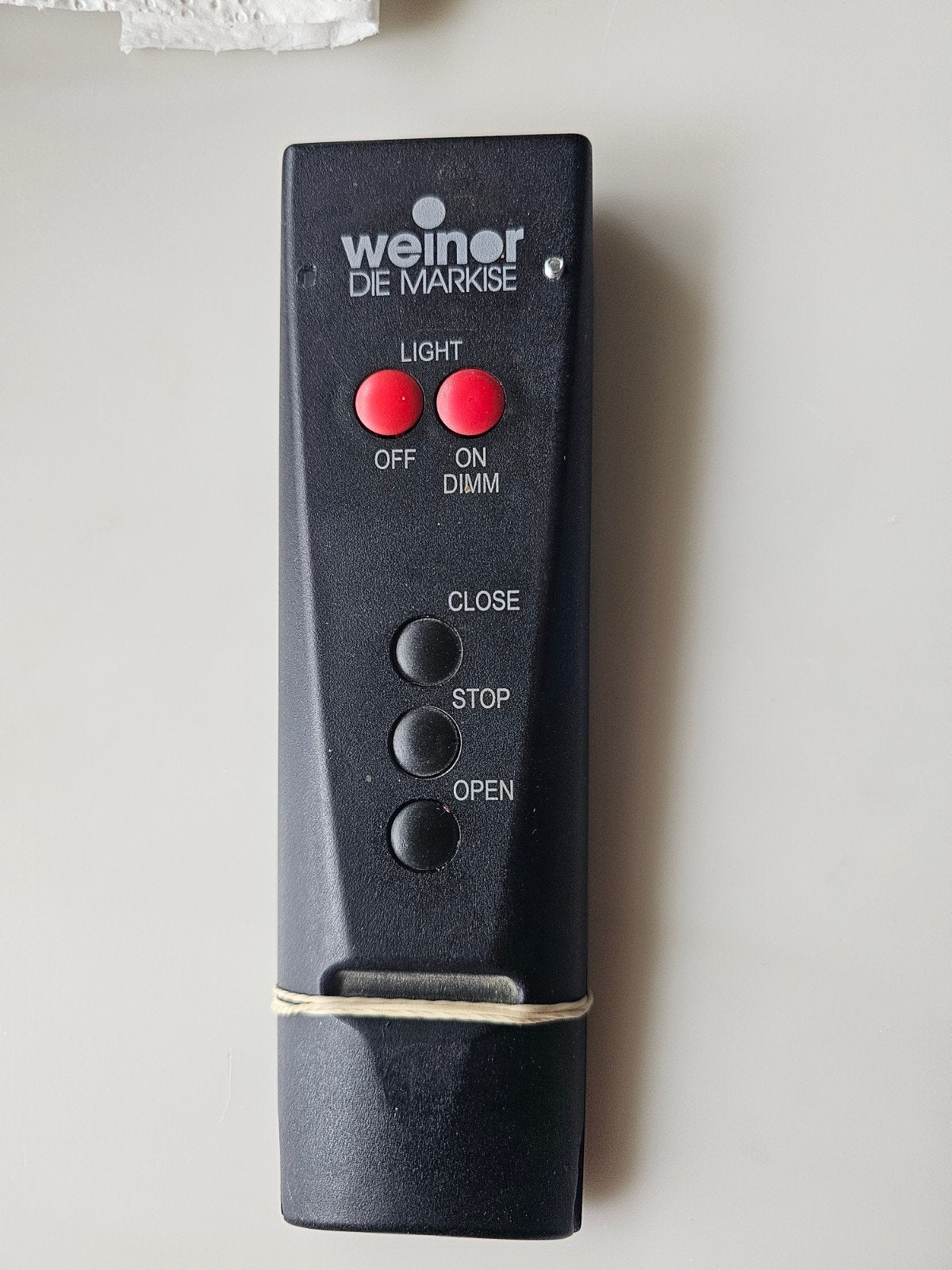 GEZOCHT Weinor Afstandsbediening voor Markies/Zonwering, Ophalen, Gebruikt, Zwart, Kunststof
