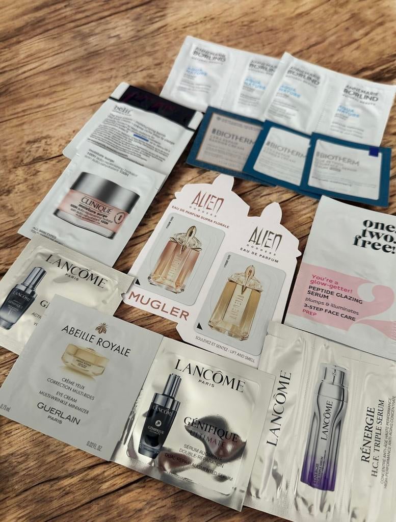 Testers skincare lancome clinique abeille royale, Verzenden, Nieuw, Gehele gezicht
