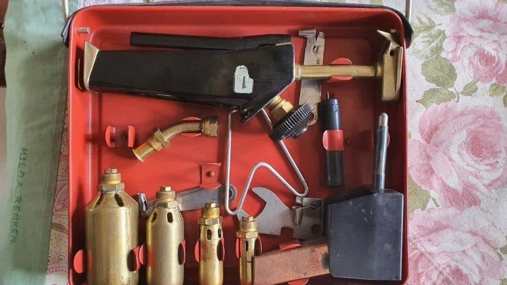 Bat- Propy 1 Soldeer zet met 4 branders en een koperen solde, Ophalen, Nieuw, Overige typen, Overige merken