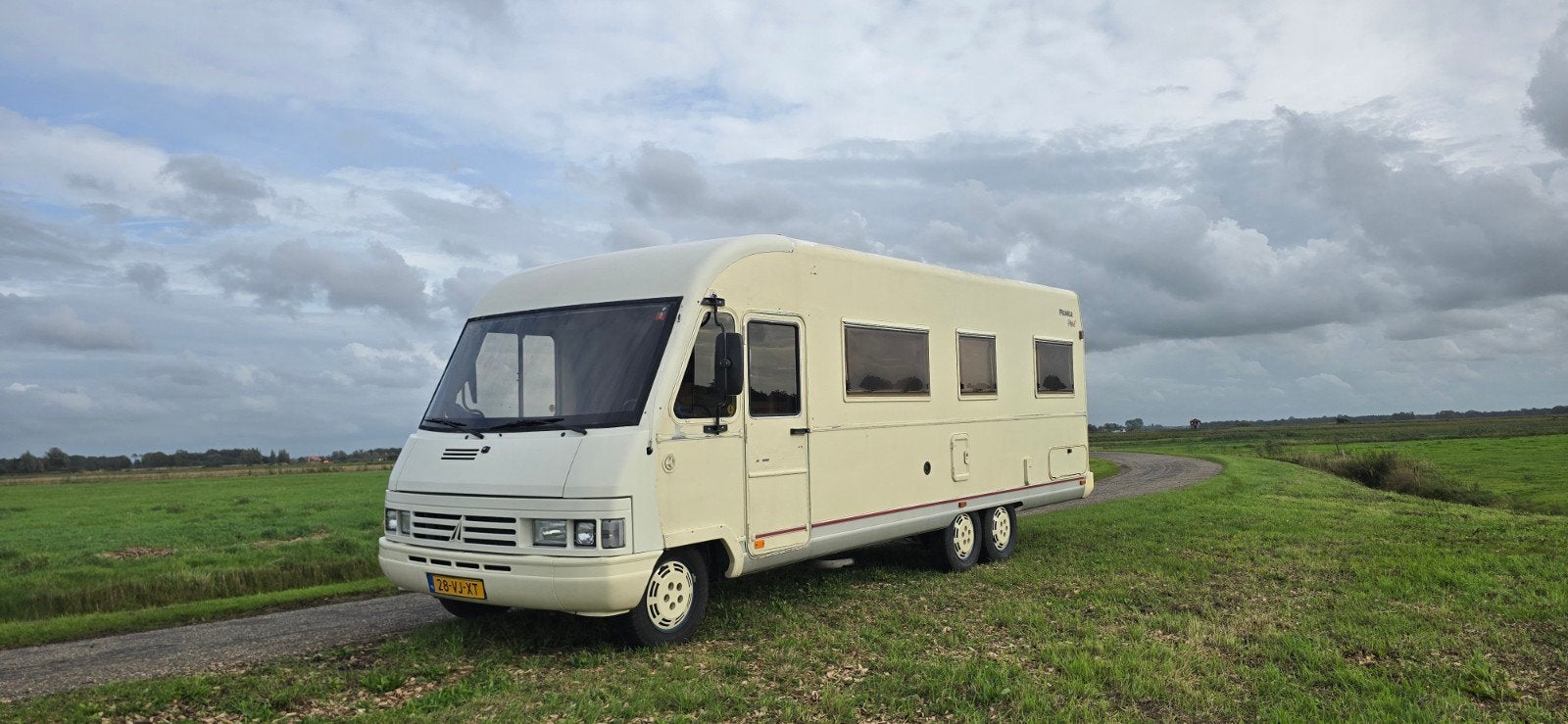 Ruime Frankia 740 camper 1992 B-rijbewijs, Caravans en Kamperen, Overige merken, Alkoof, Fiat, Tot en met 2