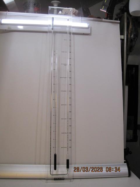 contrabarometer  contra barometer shell gas 100/14 cm (383), Ophalen, Gebruikt, Barometer