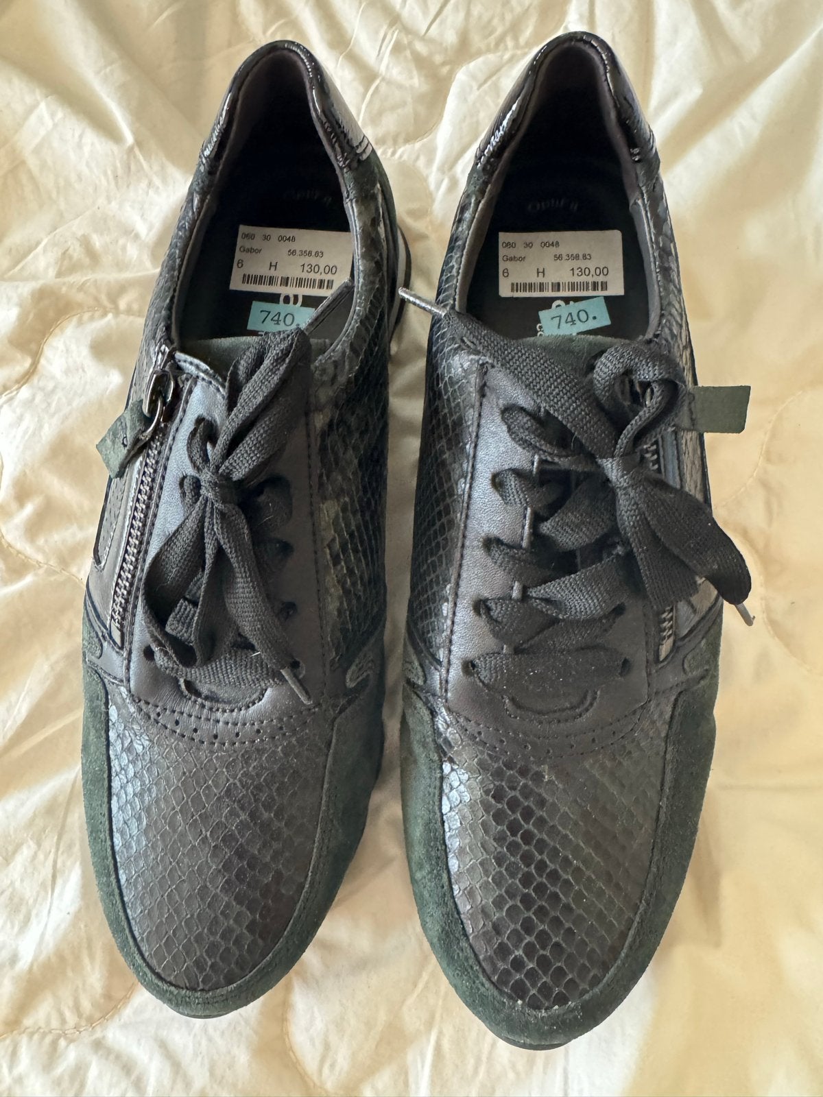 Gabor comfort sneakers met slangenprint en rits, Overige kleuren, Nieuw, Ophalen of Verzenden, Sneakers of Gympen