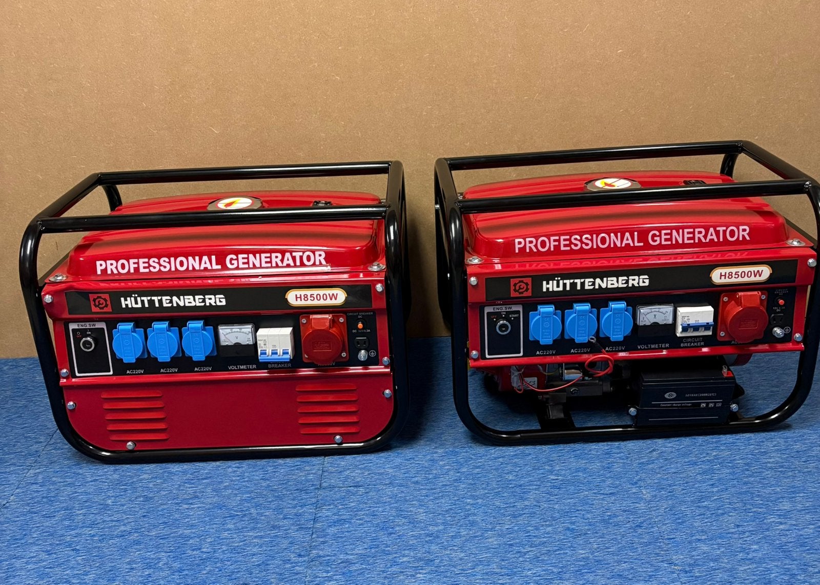 Nieuwe Huttenberg H8500w benzine noodstroom aggregaten, Ophalen, Huttenberg, Massakassa, Nieuw