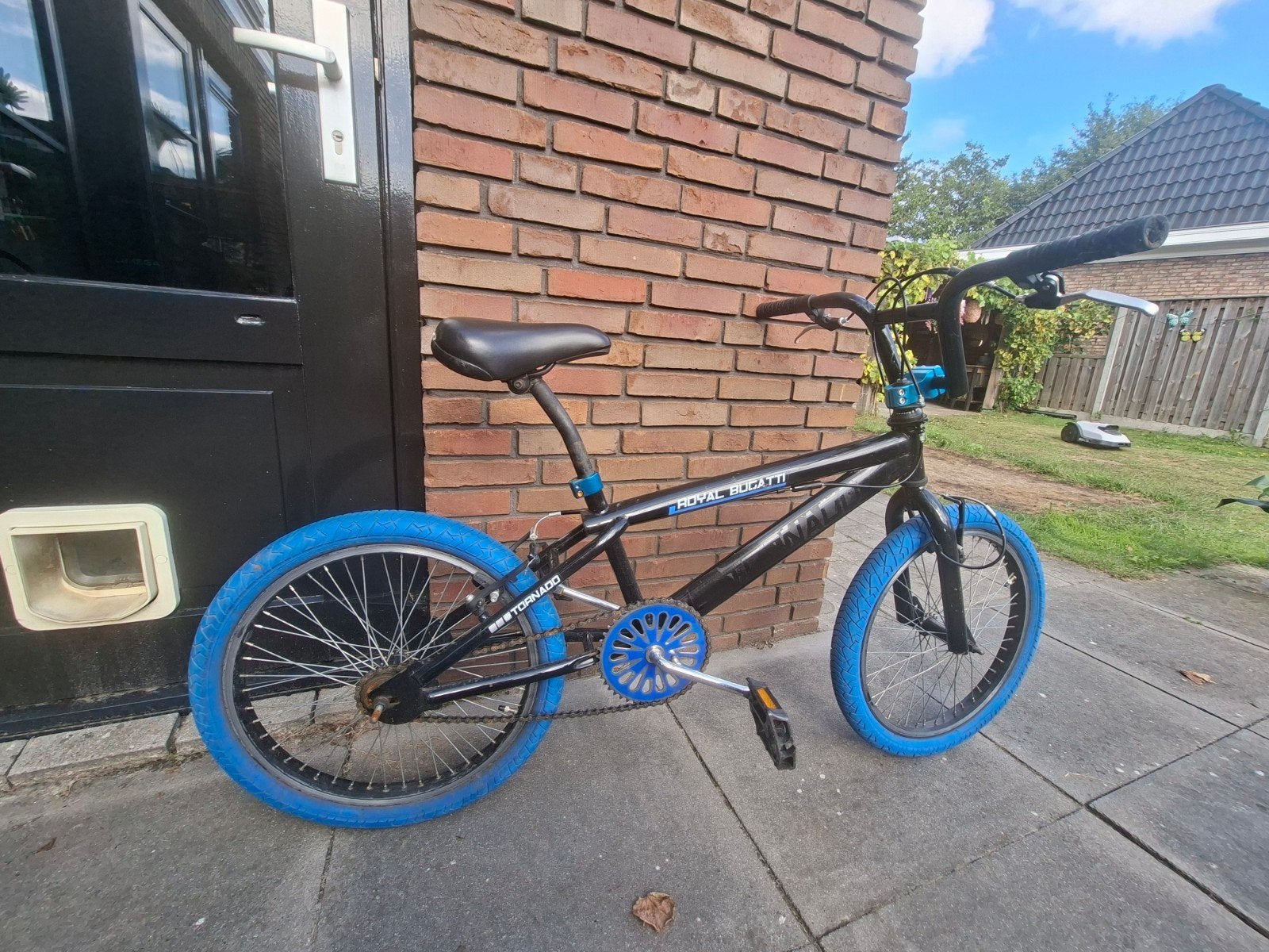 BMX, Fietsen en Brommers, Fietsen | Crossfietsen en BMX, Ophalen, Staal, Velgrem, Voetsteunen