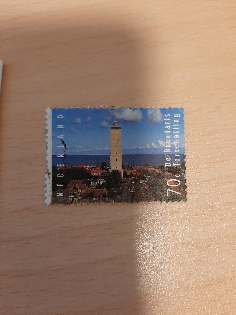 vuurtoren Brandaris Terschelling, Postzegels en Munten, Verzenden, Gestempeld