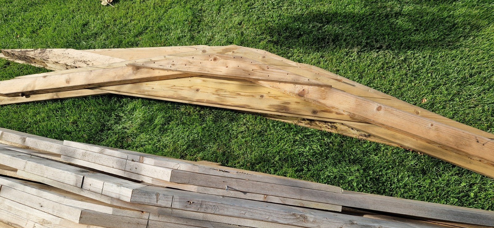 dakspanten gratis ophalen, Ophalen of Verzenden, Hout, Biels