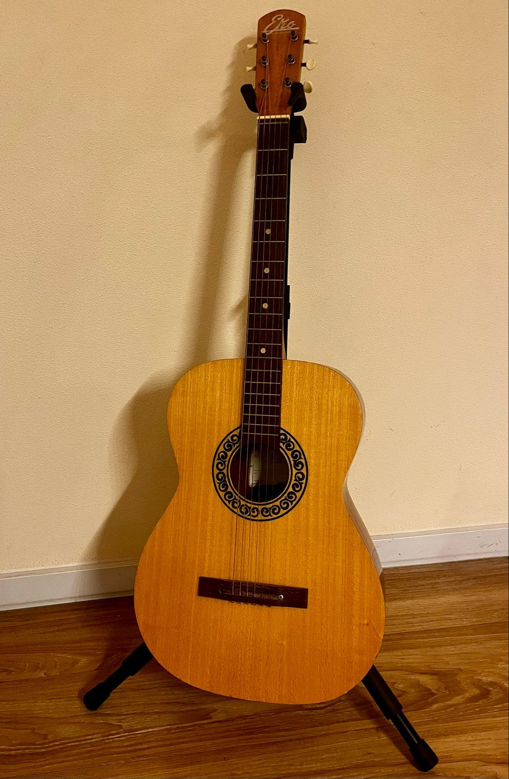 Eko staalsnarige Gitaar - Made in Recanati Italy, Ophalen of Verzenden, Gebruikt, Western- of Steelstringgitaar