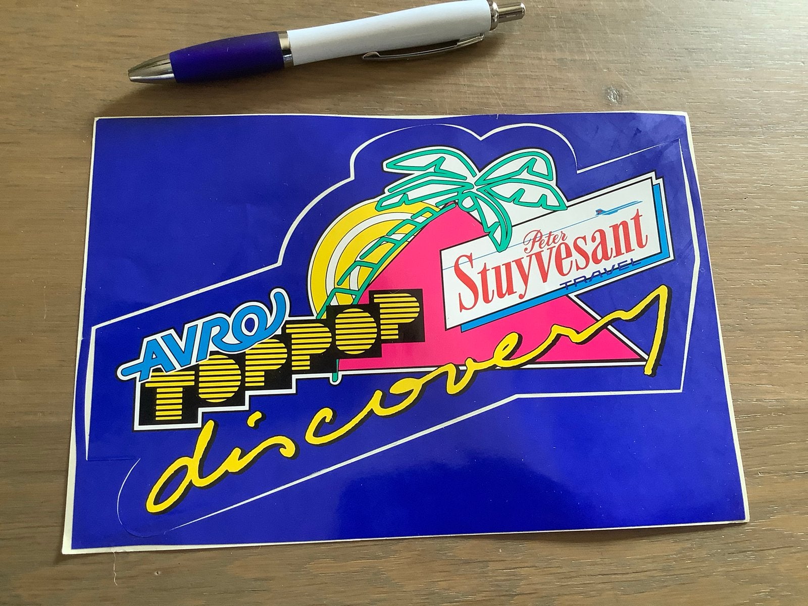 AVRO Toppop Discovery Peter Stuyvesant Travel sticker, Ophalen of Verzenden, Nieuw, Overige typen