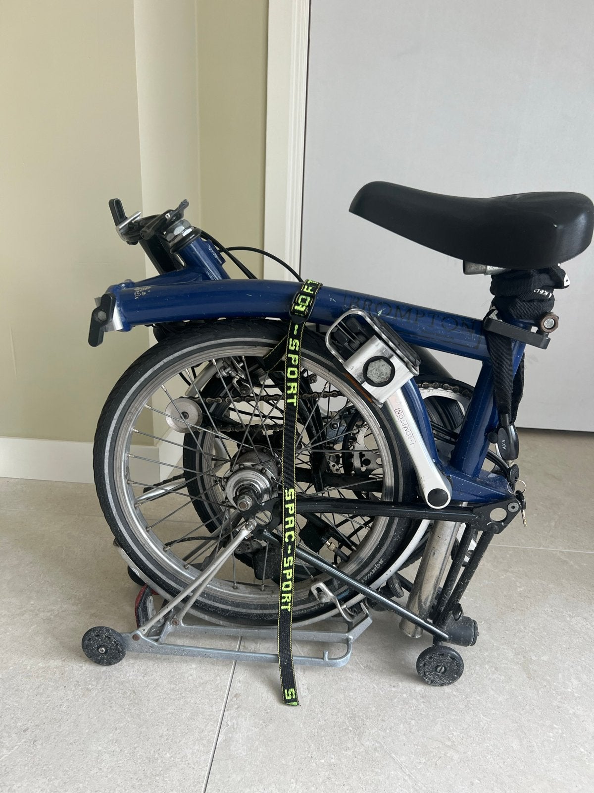 Brompton vouwfiets - Compact en betrouwbaar, Gebruikt, Brompton, Velgrem, 16 tot 18 inch