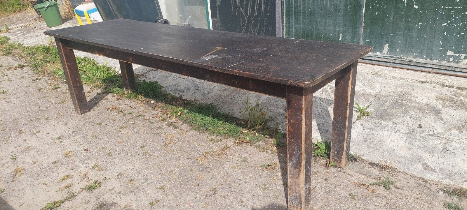 Lange, smalle horeca tafel, Ophalen, Gebruikt, Rechthoekig