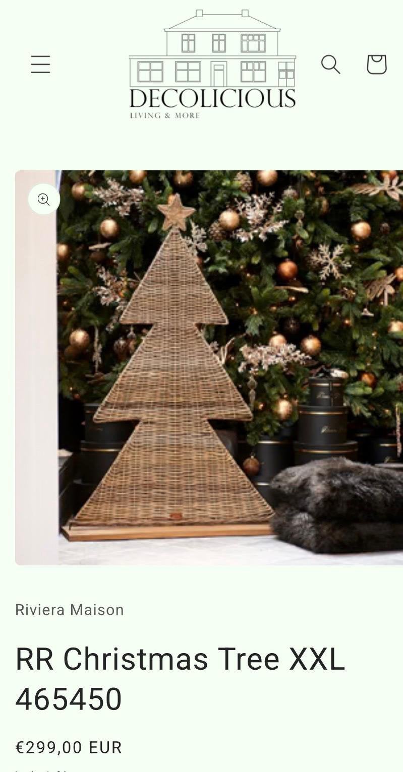 Kerstboom van Riviera Maison, Ophalen, Zo goed als nieuw