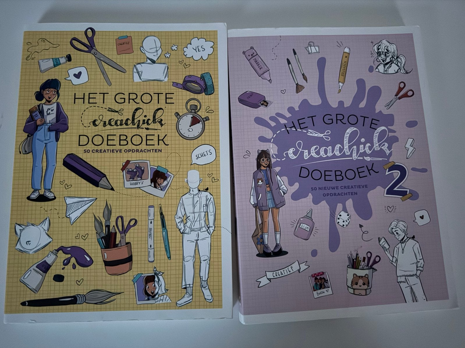 Het Grote CreaChick Doeboek 1 & 2 - Creatieve Opdrachten, Ophalen of Verzenden, Nieuw, Knutselen