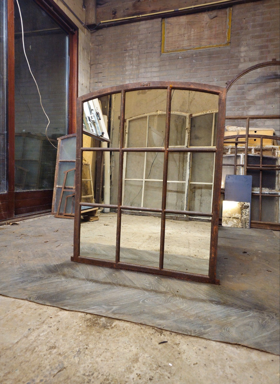 Stalraam spiegel UNIEK! | 100x80cm | 100% autheniek uit NL, Huis en Inrichting, Nieuw, Ophalen of Verzenden, 75 tot 100 cm, Minder dan 100 cm