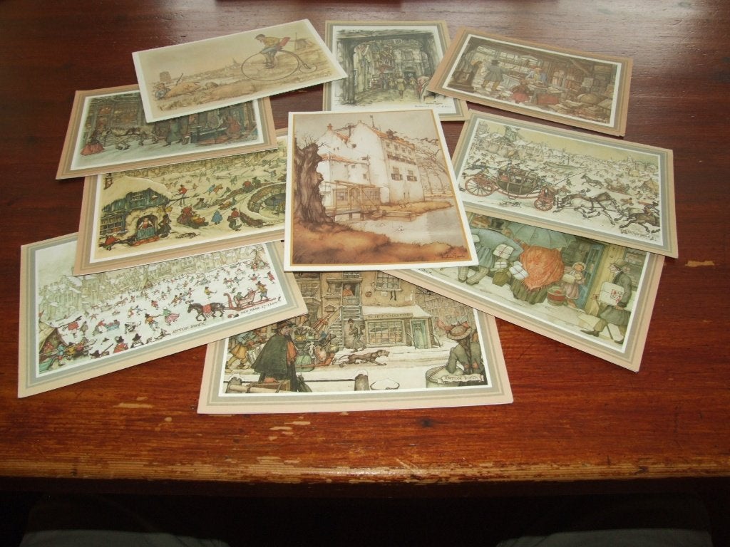 D - ILLUSTRATOR-ANTON PIECK - 10X, Gebruikt, Verzenden, Voor 1940, Prent