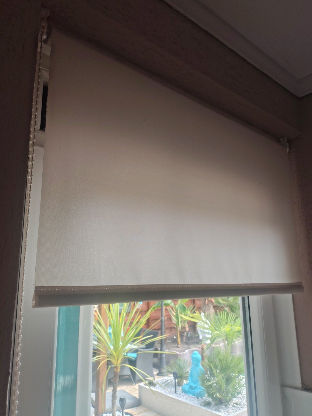 Rolgordijnen, Huis en Inrichting, Stoffering | Gordijnen en Lamellen, Ophalen, Beige, 50 tot 100 cm, 150 tot 200 cm