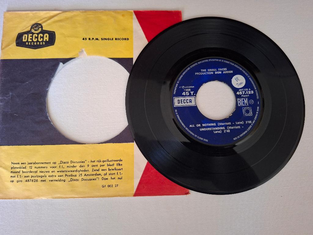 The Small Faces EP  (jukebox, Ophalen of Verzenden, Zo goed als nieuw, Pop, EP